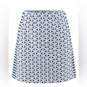 J MCLAUGHLIN WOMENS SKORTS SIZE XS BLUE AND WHITE DESIGN